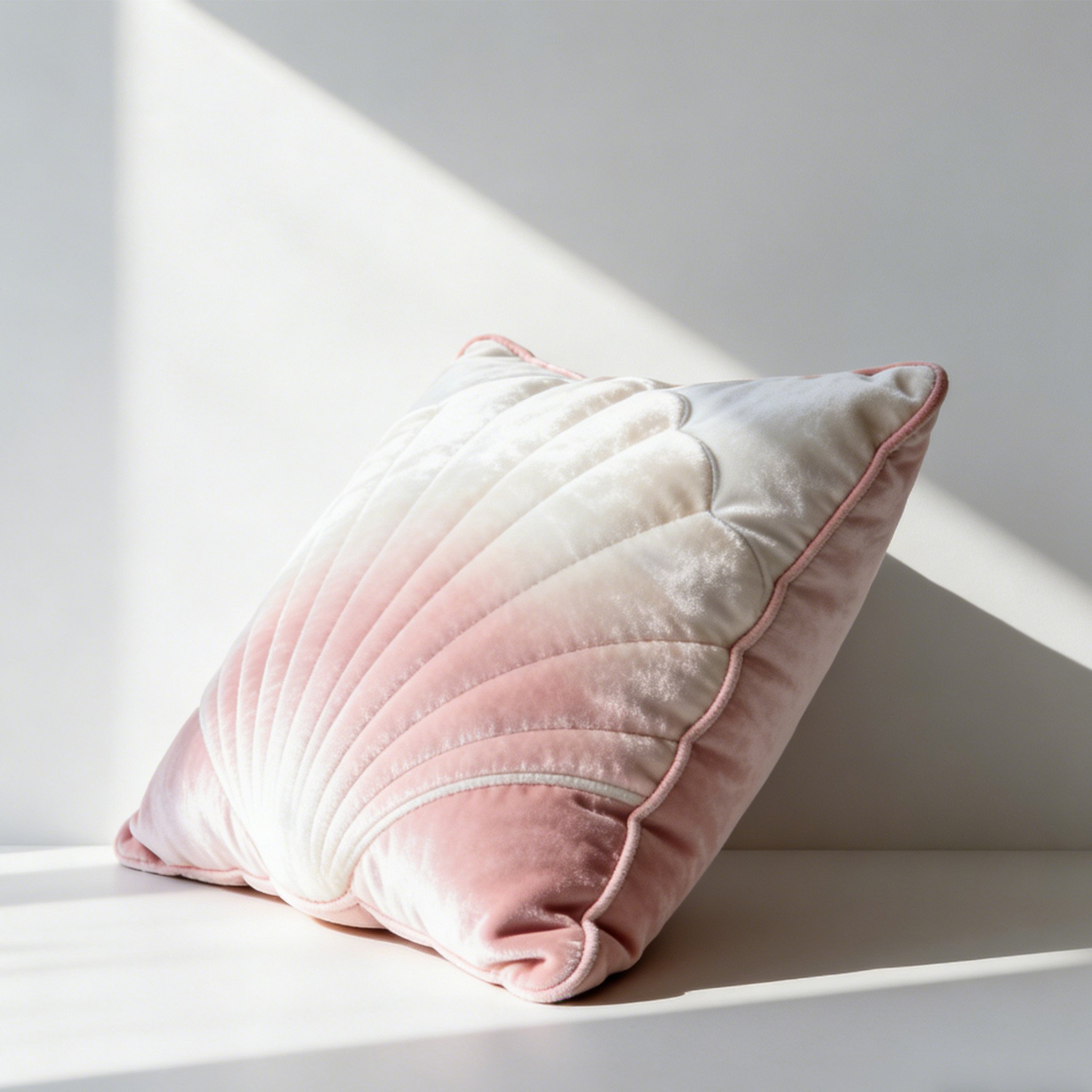 Διακοσμητικό μαξιλάρι κοχύλι σε καναπέ σαλονιού