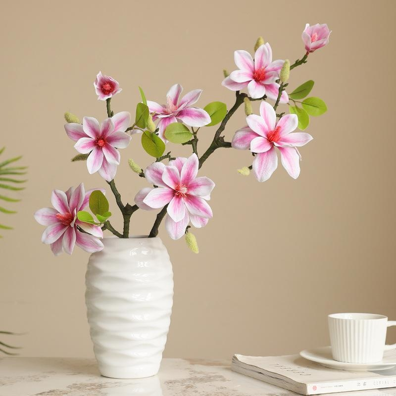 Retro Zen Home Artificial Magnolia Flower Landscape Decoration