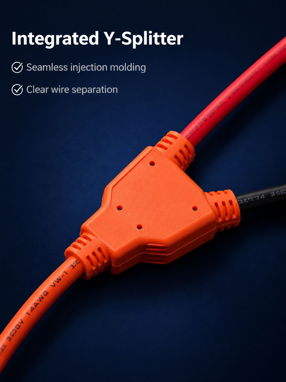 Emergency roadside car battery charging cable