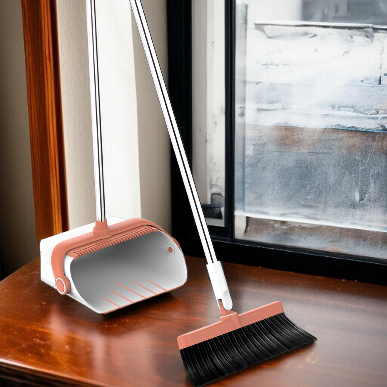 折りたたみ式家庭用ほうきとちりとりセットソフトほうき多機能キッチンとバスルームスクレーパーアーティファクト1個配送