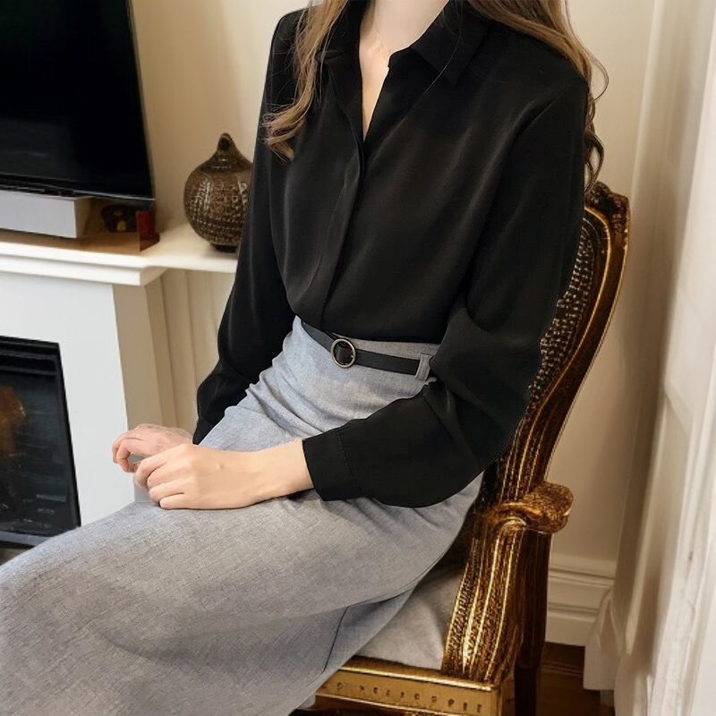 빅사이즈 한국풍 긴팔 셔츠, 생생한 색상과 편안한 원단으로 자신감 표현