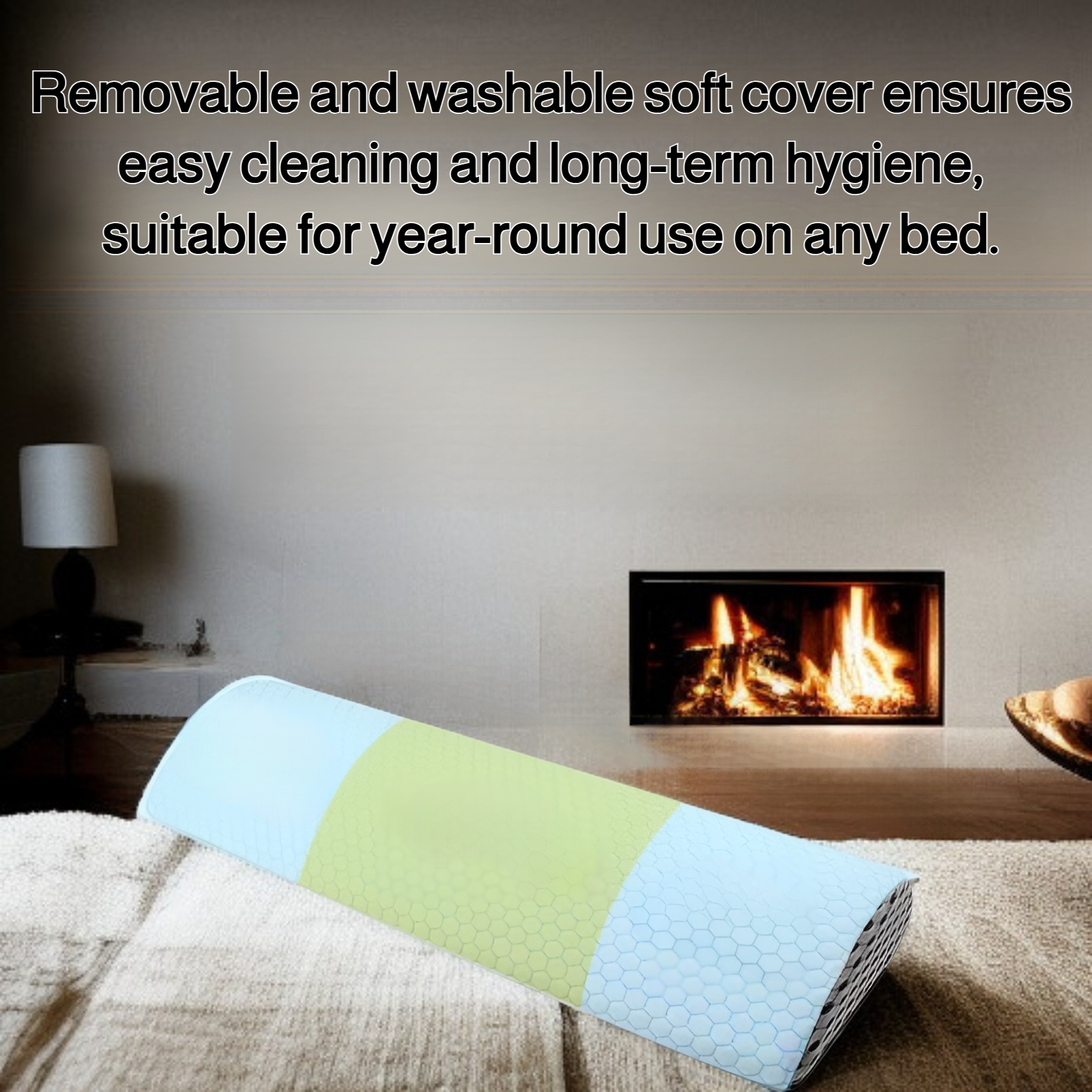 Ergonomic lumbar cushion for nighttime back support