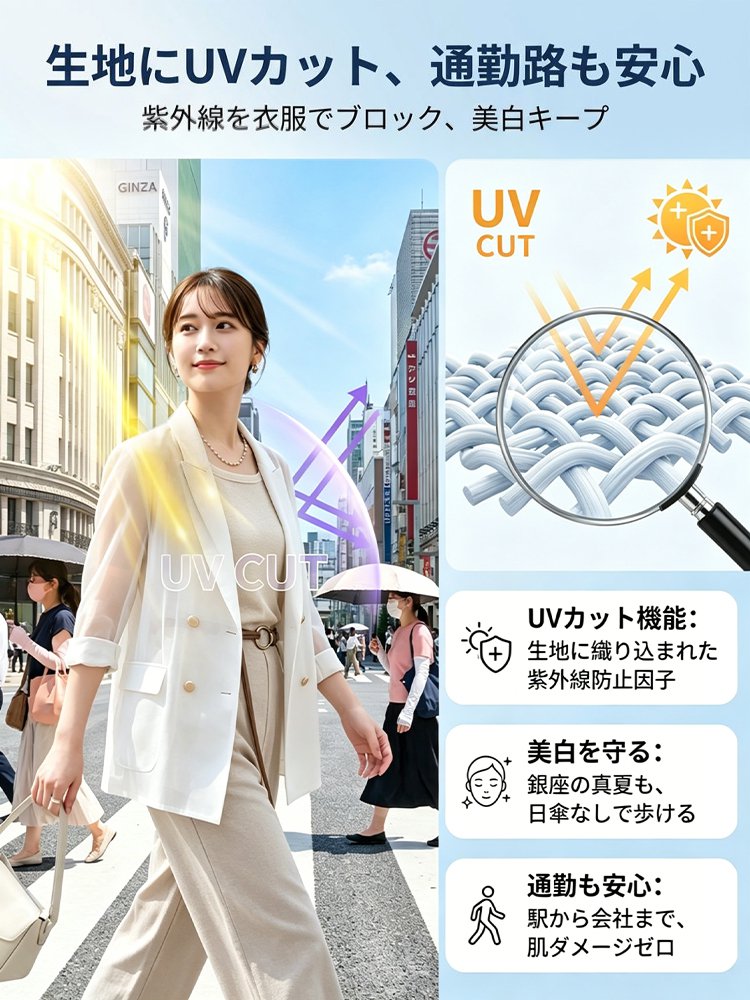 -3kgすっきり細見えジャケット