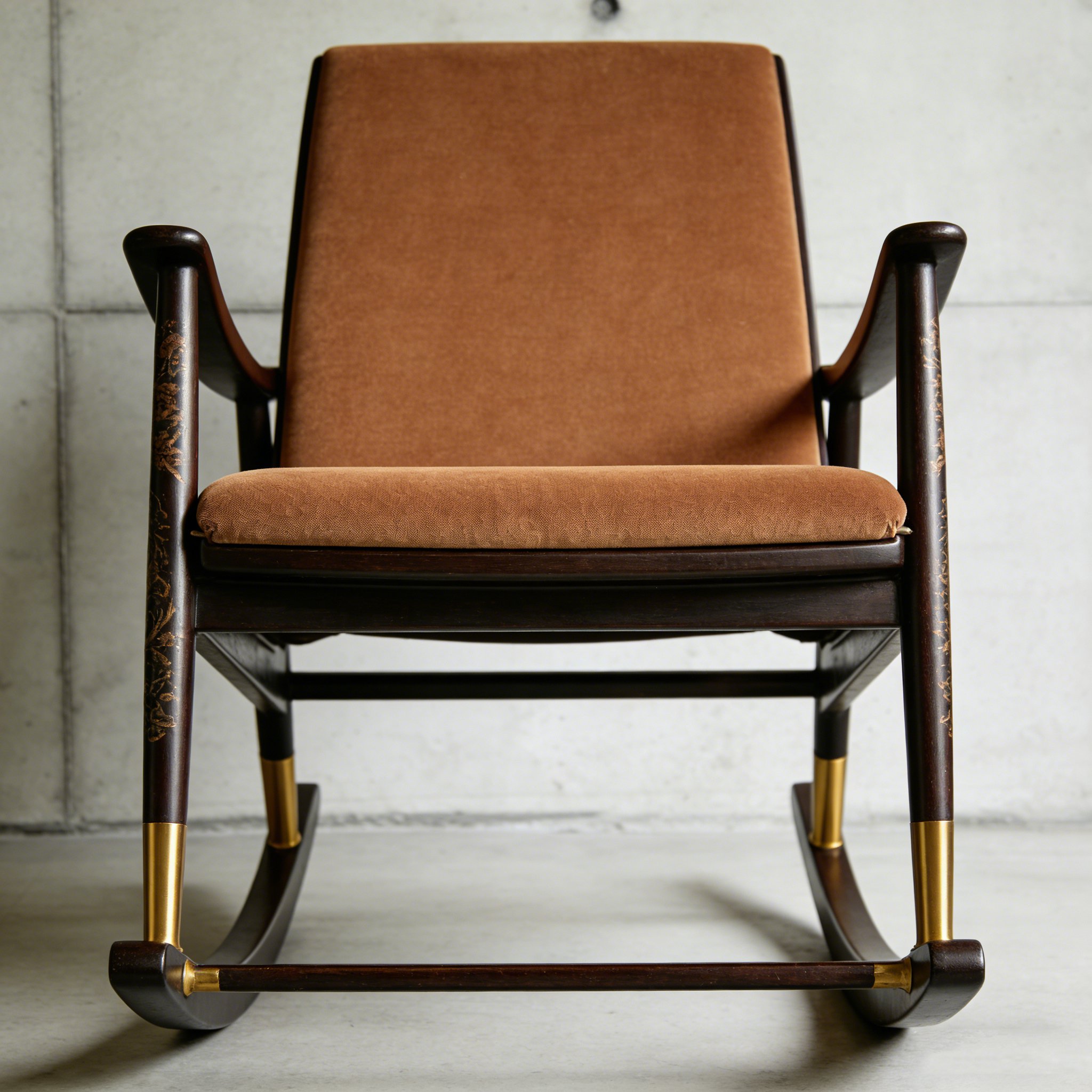 然木ロッキングチェアの全体画像