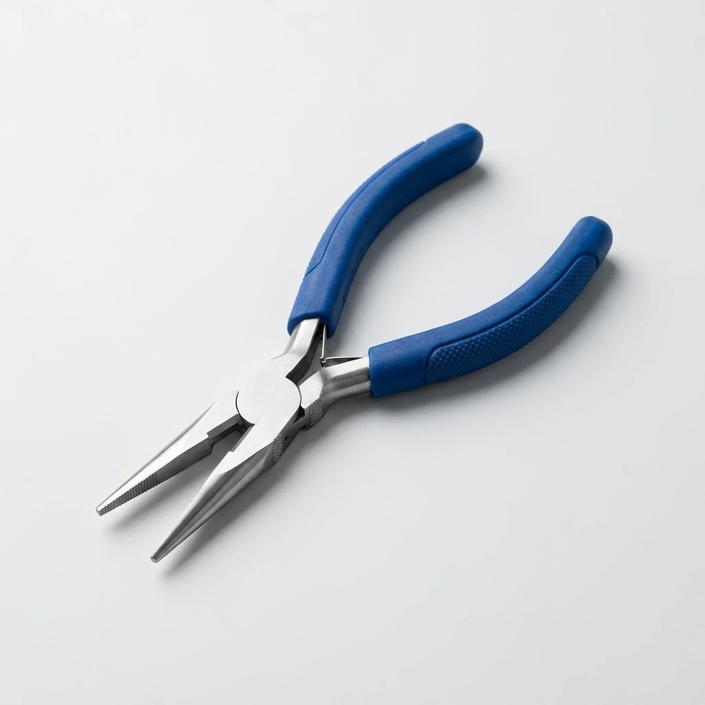 Non-slip handle needle-nose pliers 