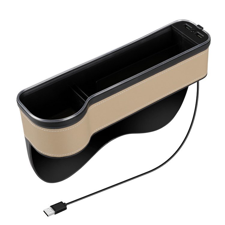 USB付き車用収納ボックス