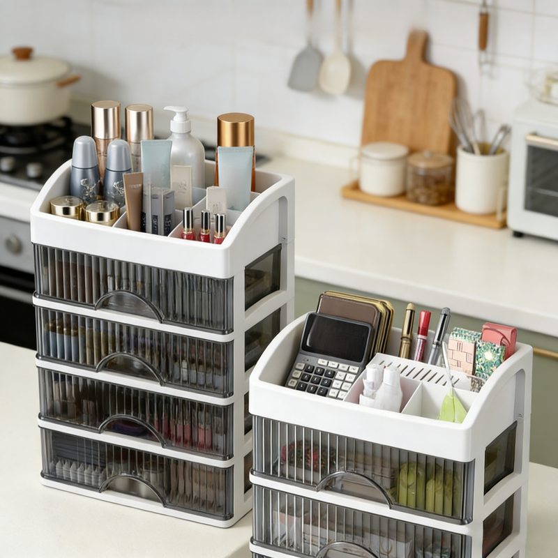 桌面抽屜收納盒化妝品櫃