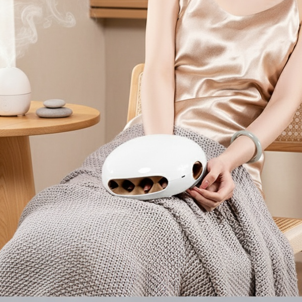 Ergonomic design of hand palm massager