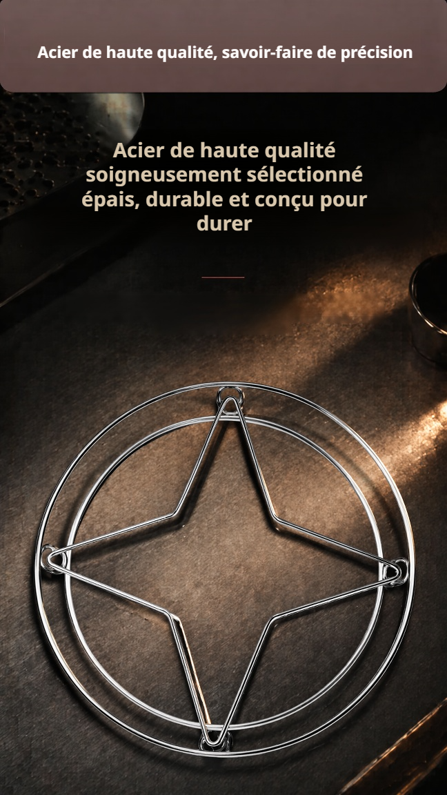 Accessoire de cuisine double usage pour cuisson vapeur