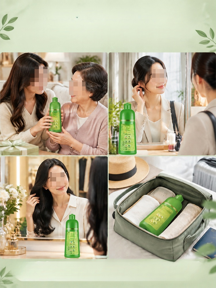 植物由来で低刺激な黒染めヘアカラー