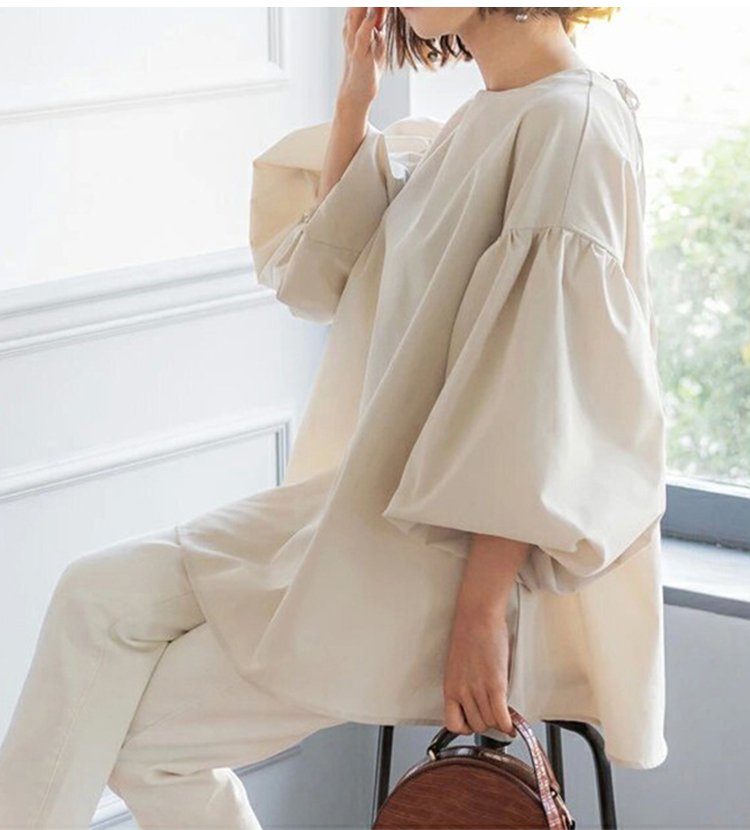 1055982-JP-新品-日韩夏季宽松大版女式衬衫棉质超大灯笼袖圆领上衣_15.jpg