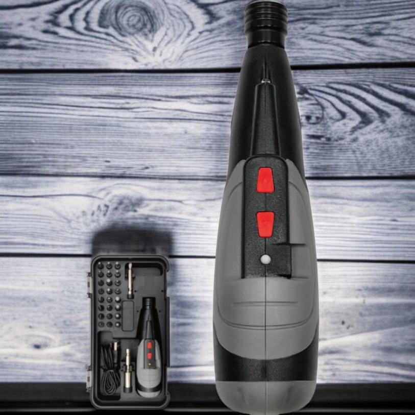 電動ドライバー 小型 充電式 四角/六角/星型 電動ドリル 27点ビットセット 延長ロッド付き 手動使用/トルク3段階/正逆切り替えドライバー LEDライト 小型 DIY ツール 家庭用/DIY/家具