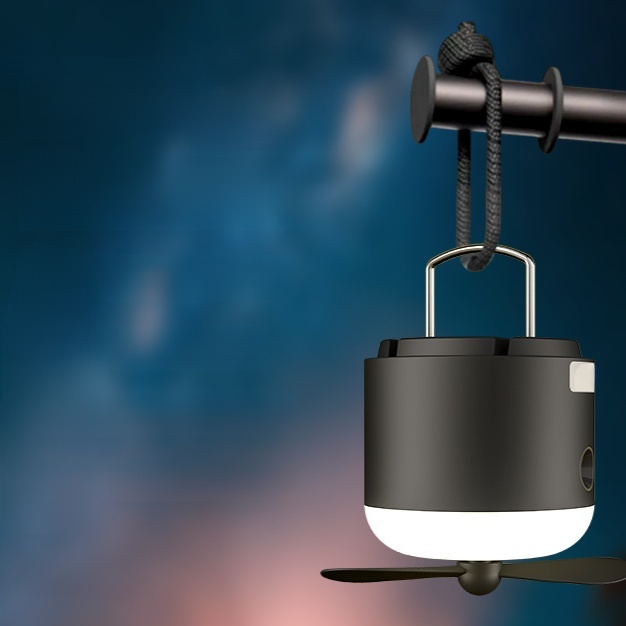 Lámpara de pulverización con ventilador