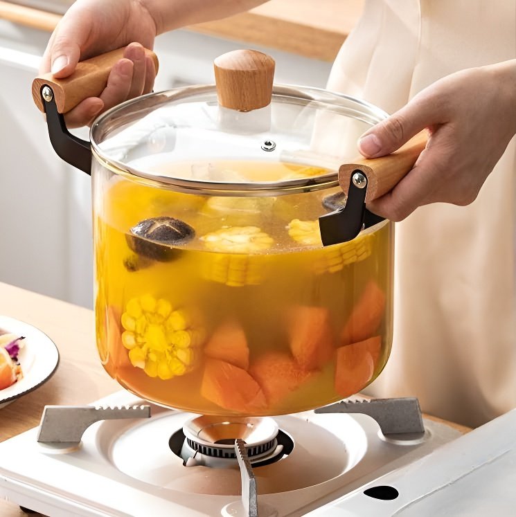 耐熱玻璃蒸煮鍋