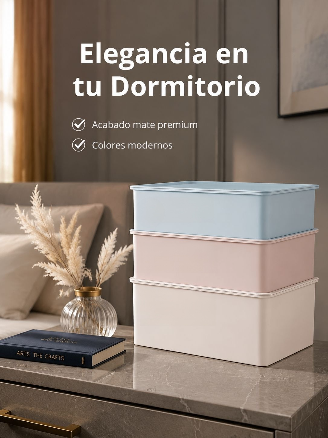 Caja organizadora con divisiones para ropa interior, esencial para el hogar