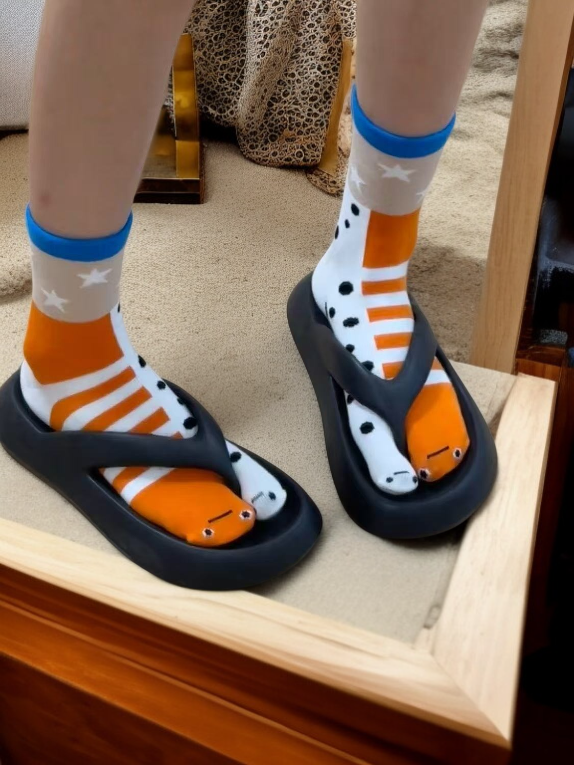 室内履きに最適な足袋型ソックス