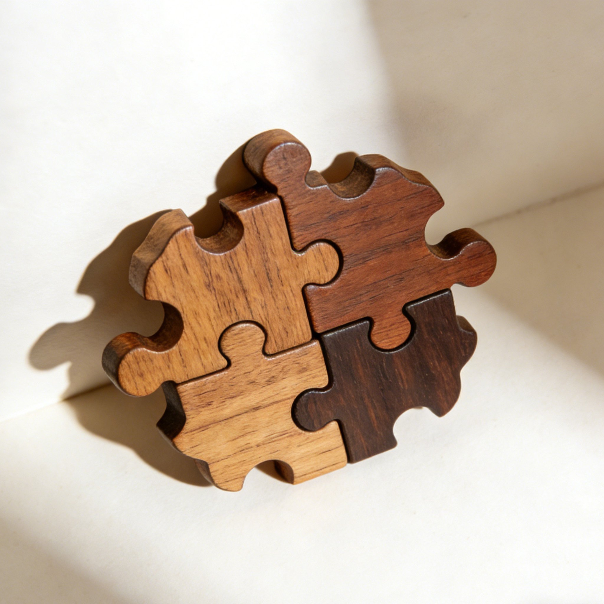 Juego de 5 salvamanteles de madera