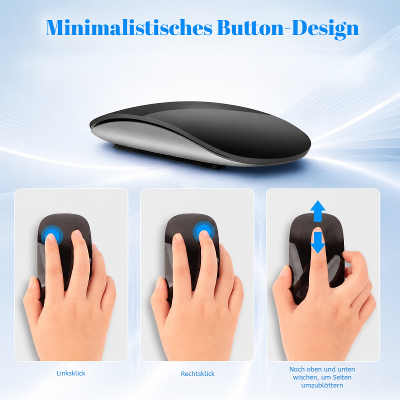 Wiederaufladbare Bluetooth Kabellose Leise Maus für Büro