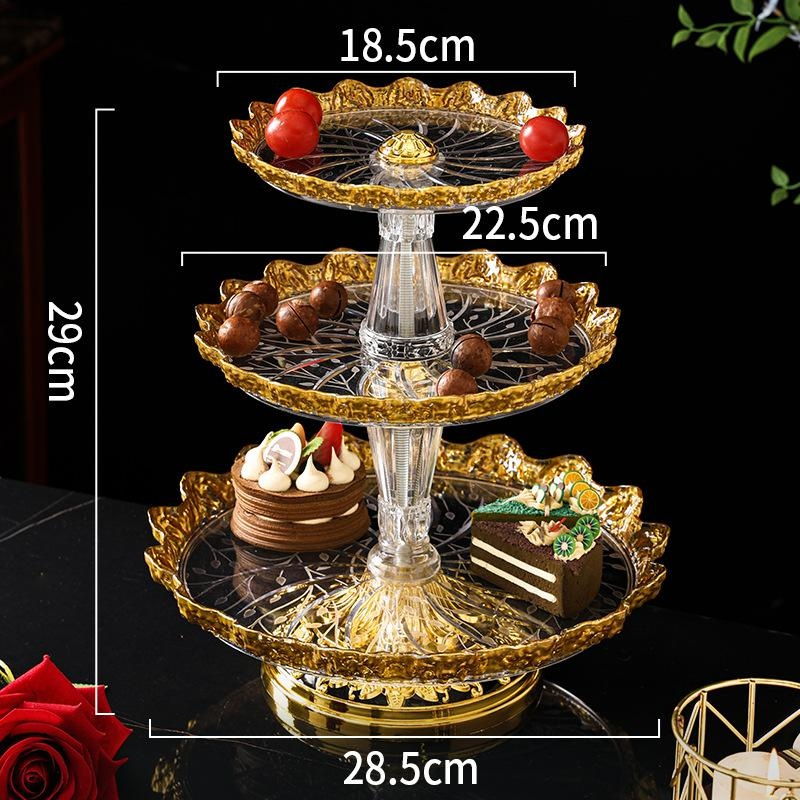 Luxury Gold-painted Dessert Plate for Afternoon Tea