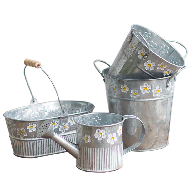 Pot de fleurs polyvalent, seau décoratif