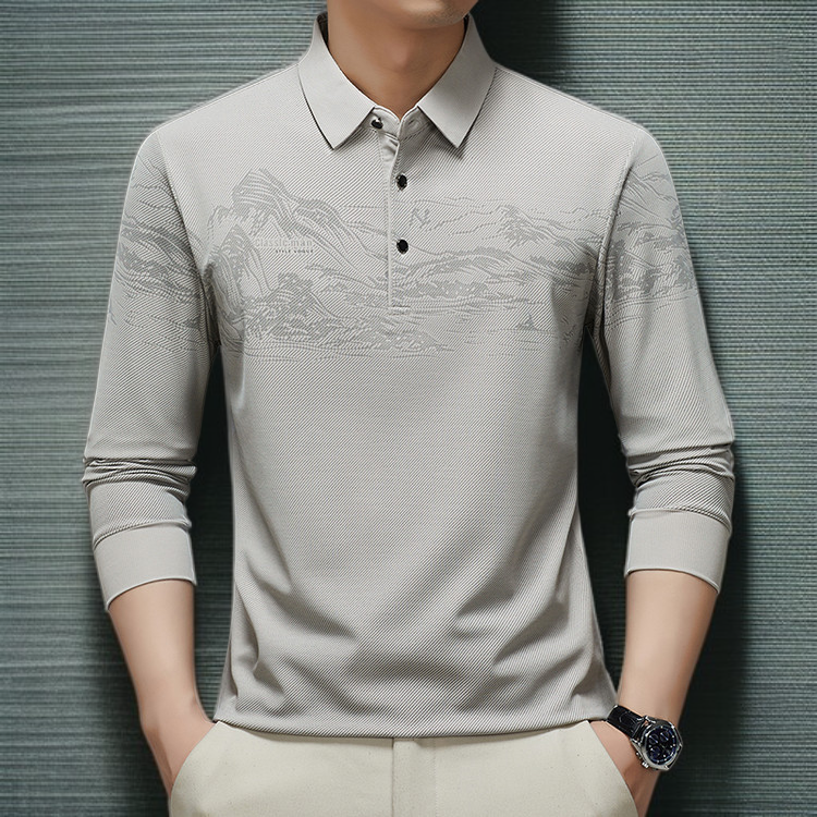 스타일리시 남성 터틀넥 셔츠