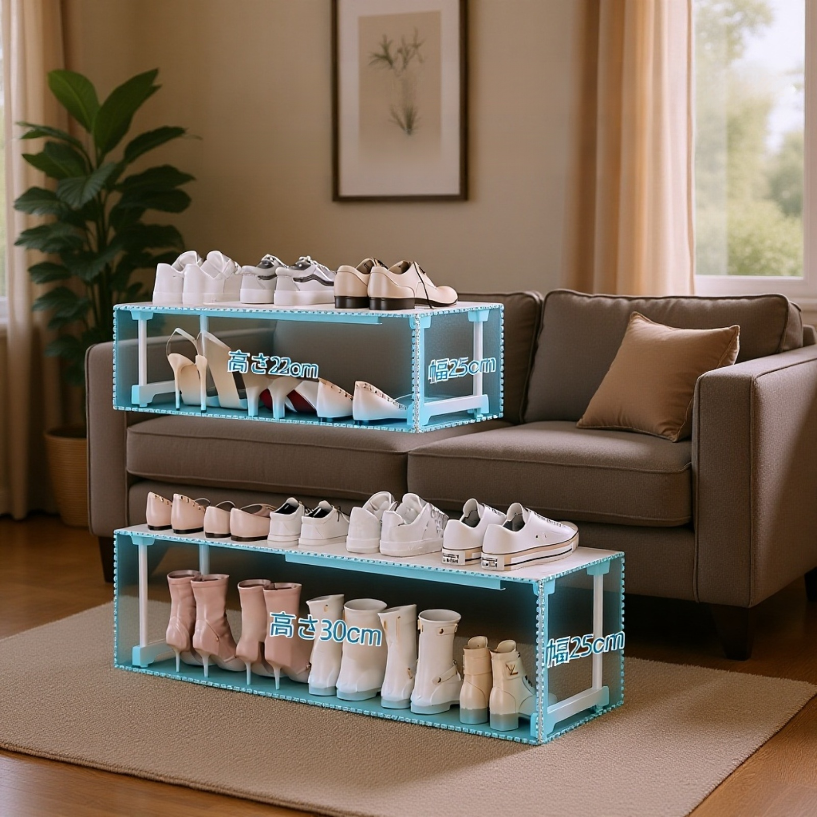 靴箱収納用仕切り板