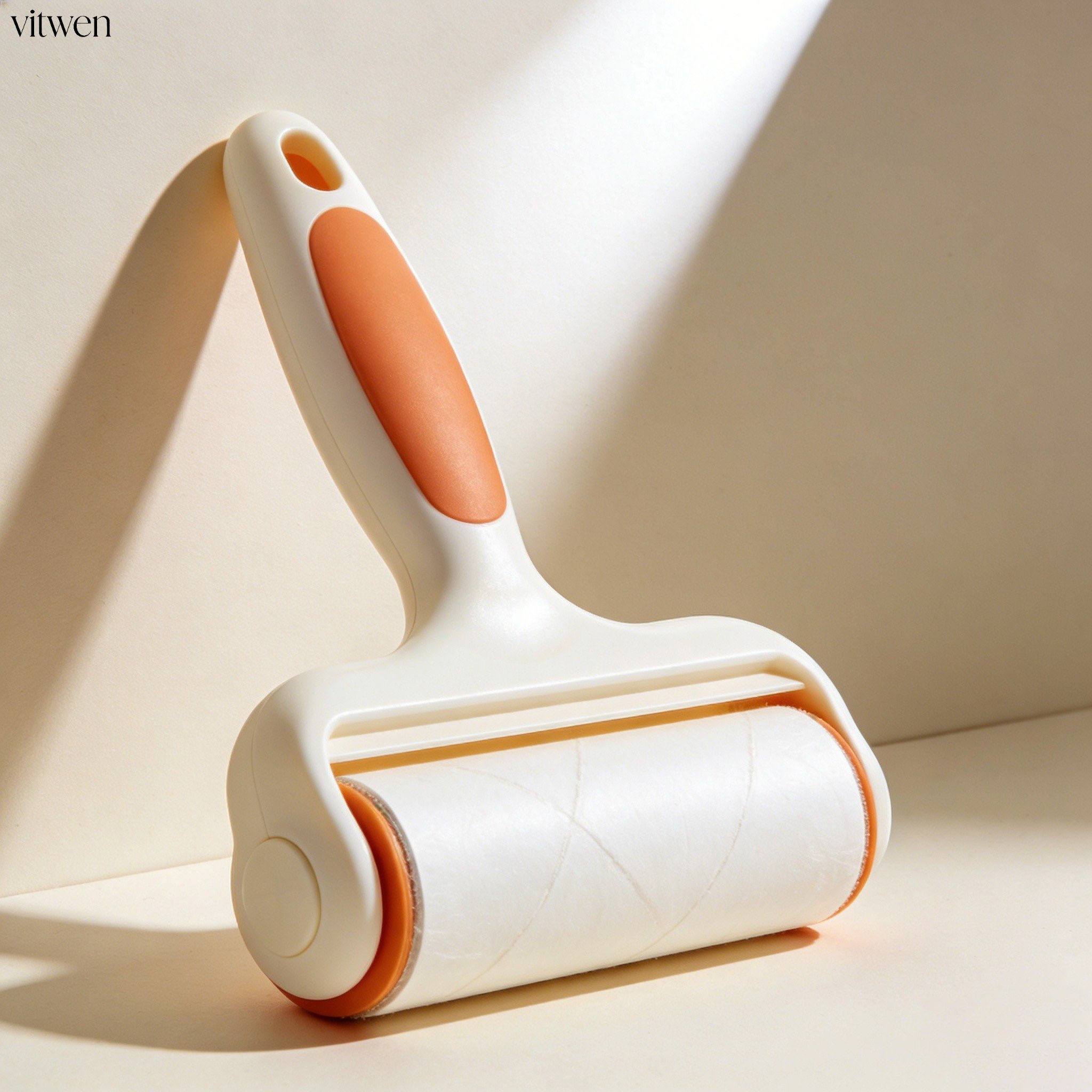 청소 중 먼지 제거 롤러 활용 이미지