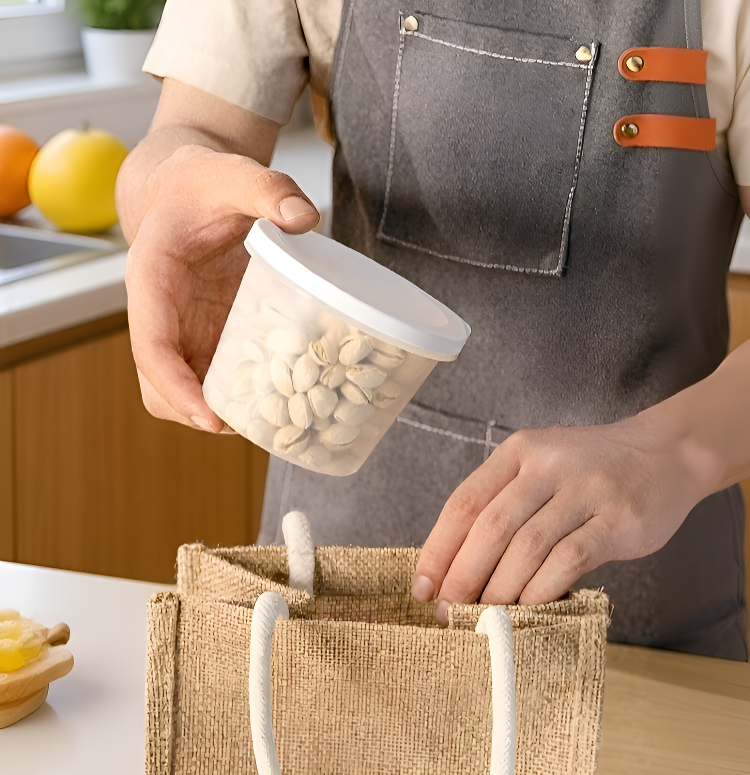 透明デザインで中身が見える保存箱