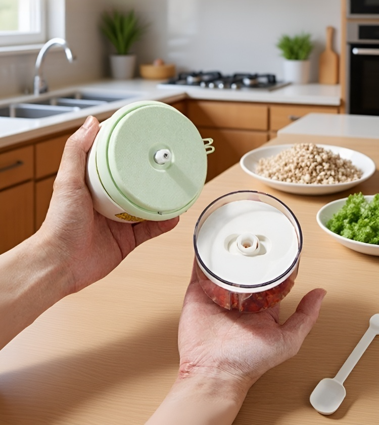 손쉬운 음식 준비를 돕는 전기 마늘 다지기