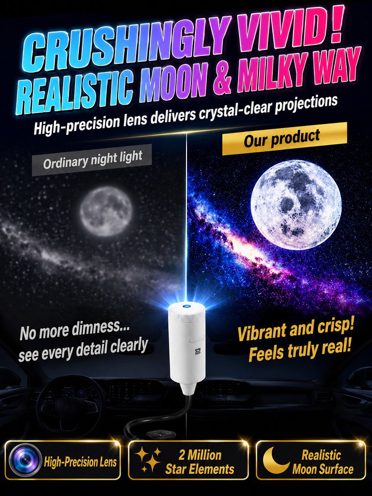 Starry Sky Projection Night Light