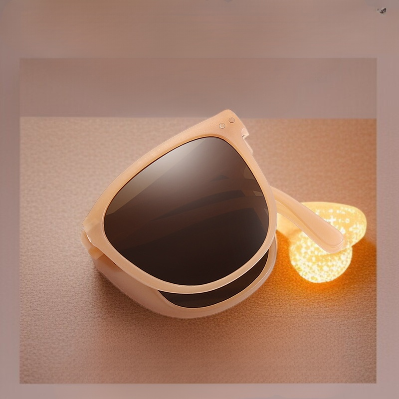 여성 휴대용 접이식 선글라스 패션 편광 선글라스 자외선 차단 편광 접이식 선글라스