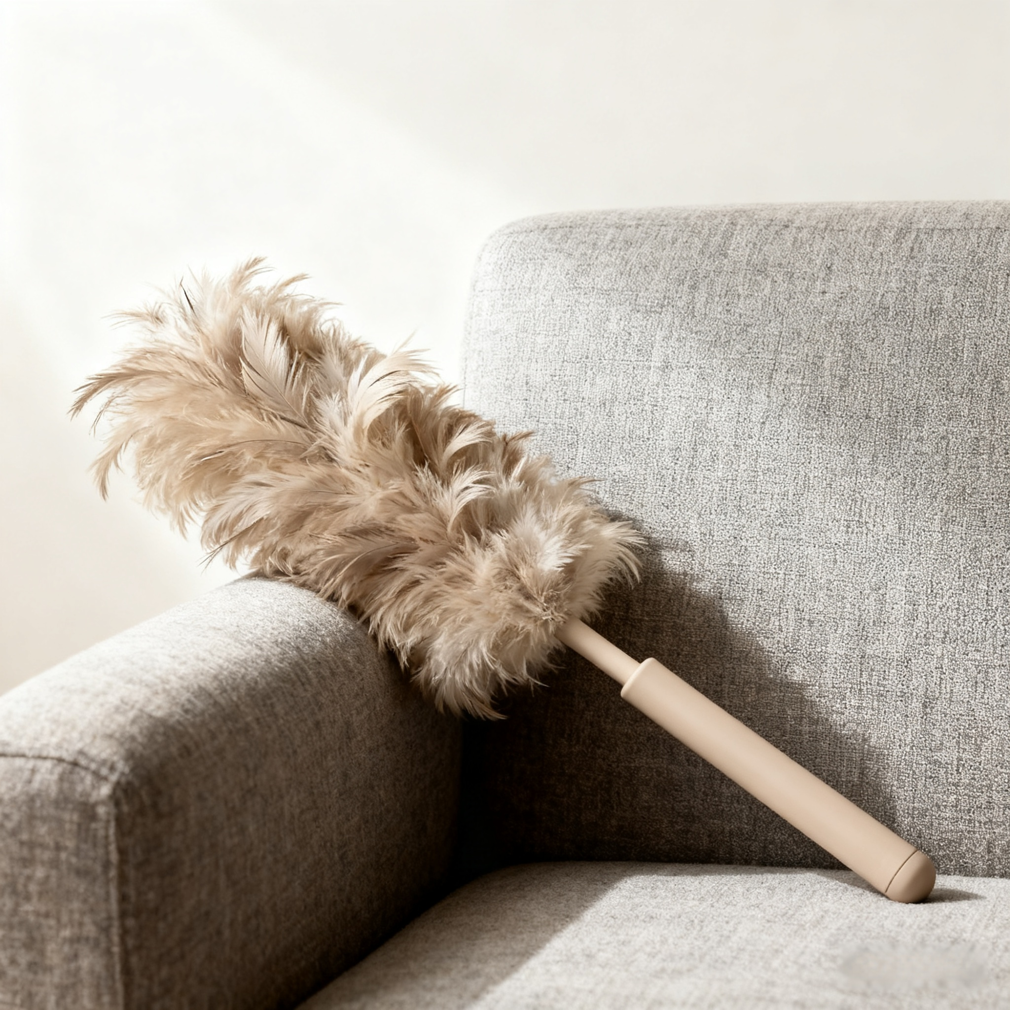 家具の掃除に便利なダストフリー天然羽根ダスター