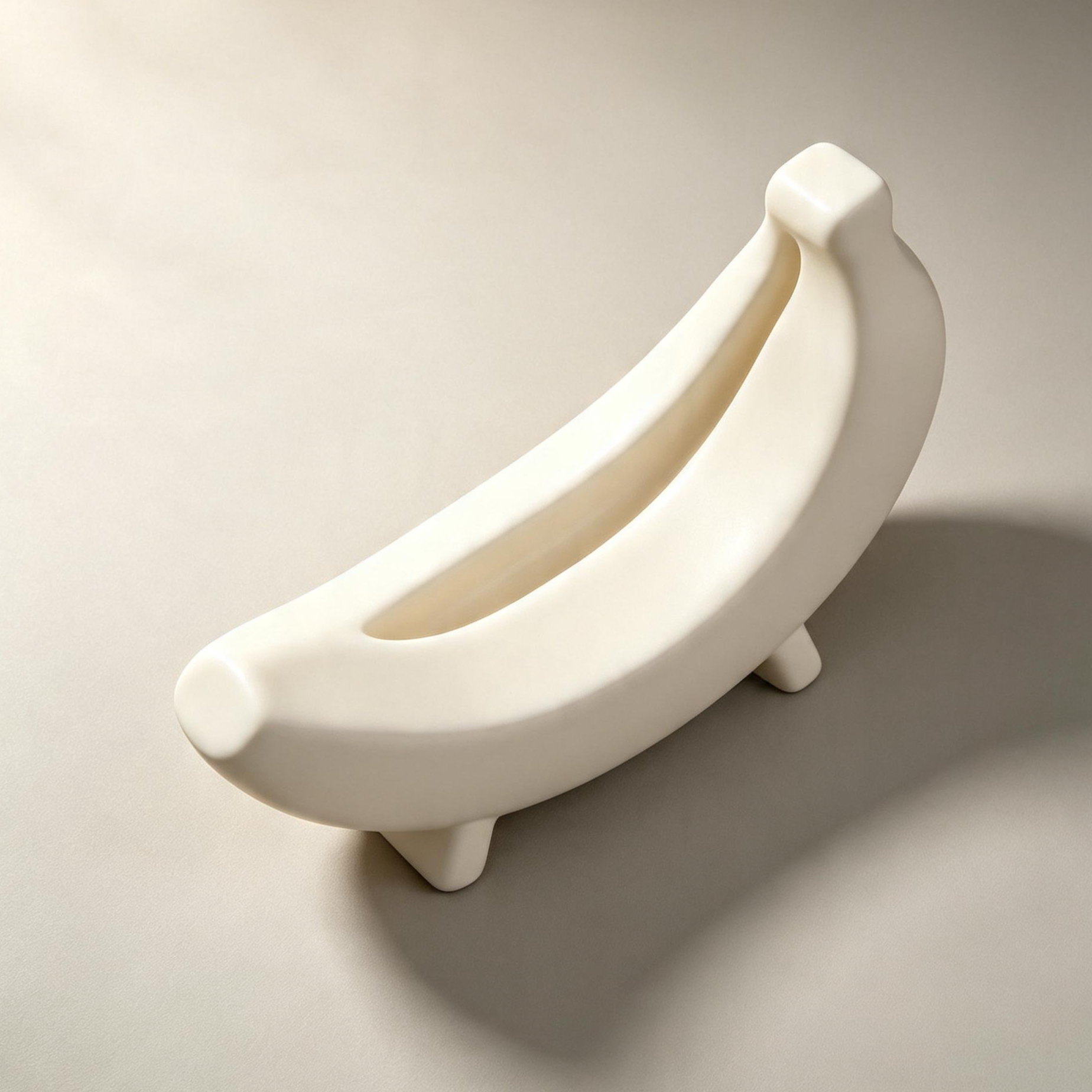 Unique banana sculpture for modern living room decoration