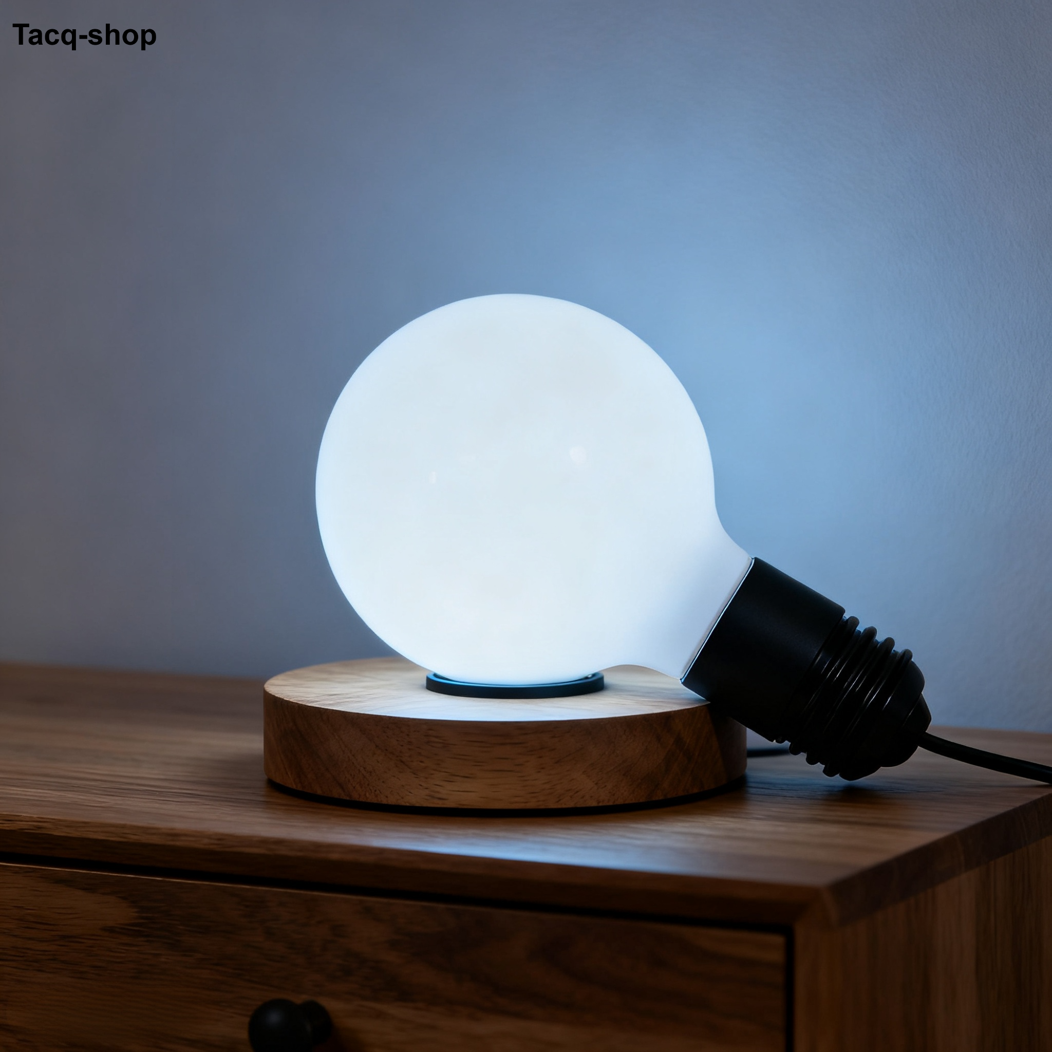 โคมไฟตั้งโต๊ะอัจฉริยะรูปทรงหลอดไฟสร้างสรรค์ (2 ชิ้น)