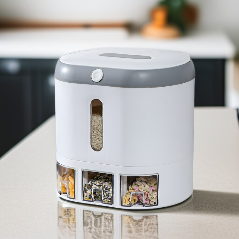  กล่องเก็บข้าวพลาสติกกันแมลงกันชื้น ขนาด 10-12 ลิตร สำหรับใช้ในบ้าน