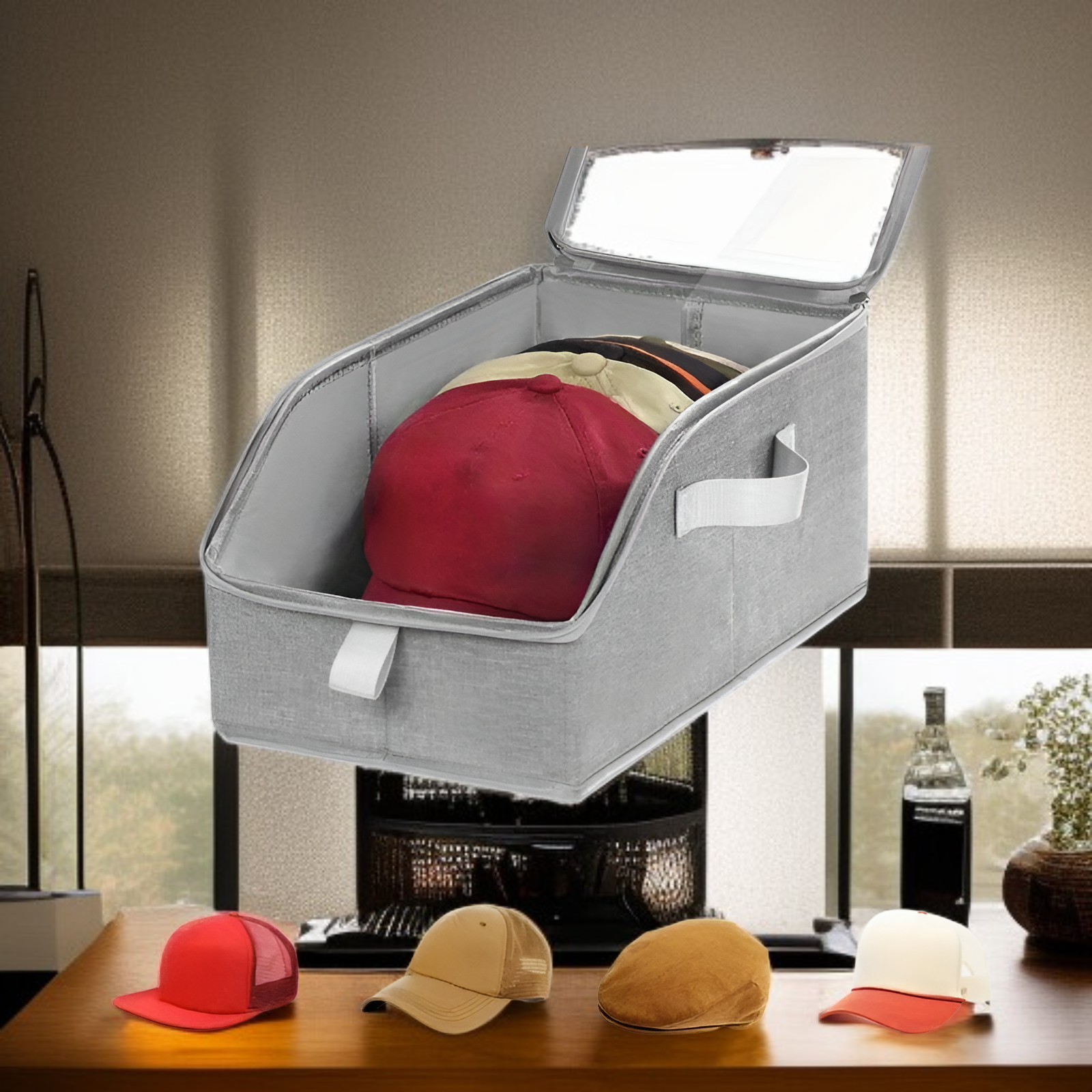 실용적인 야구 모자 정리함 디자인