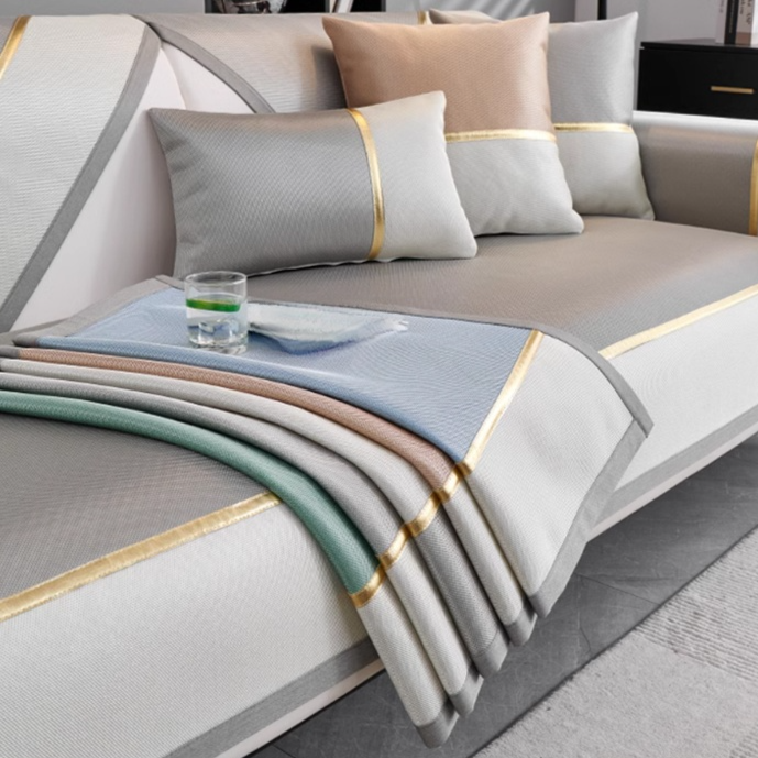Non-slip, cooling sofa cushion cover