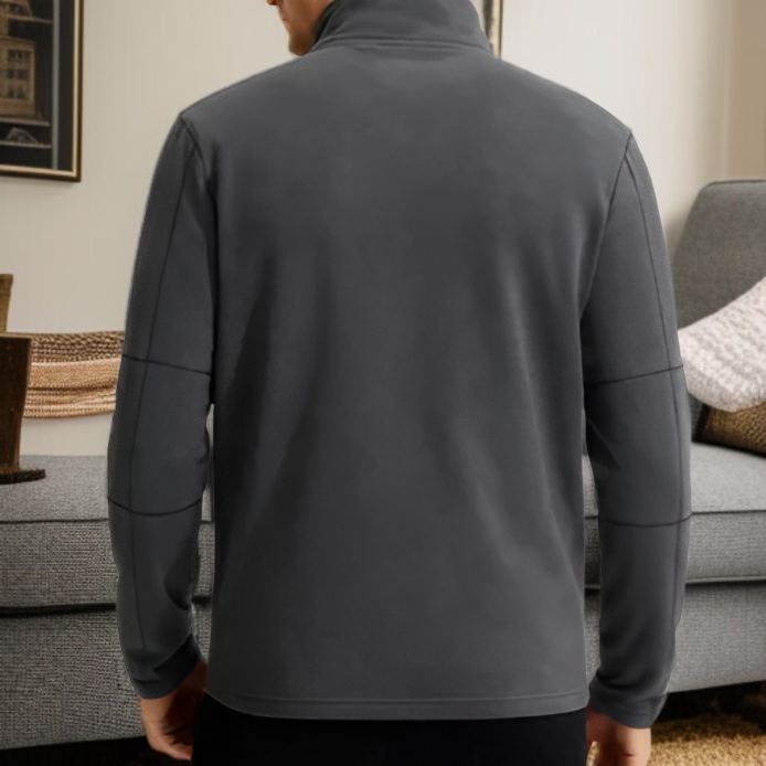 Jersey de media cremallera con cuello alto para otoño e invierno