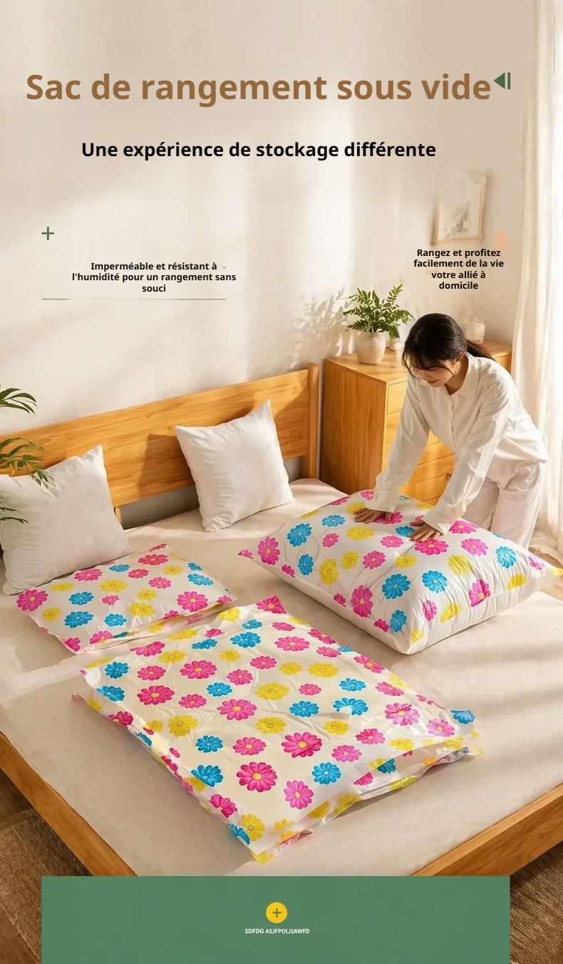 Sac de rangement sous vide grande capacité pour vêtements