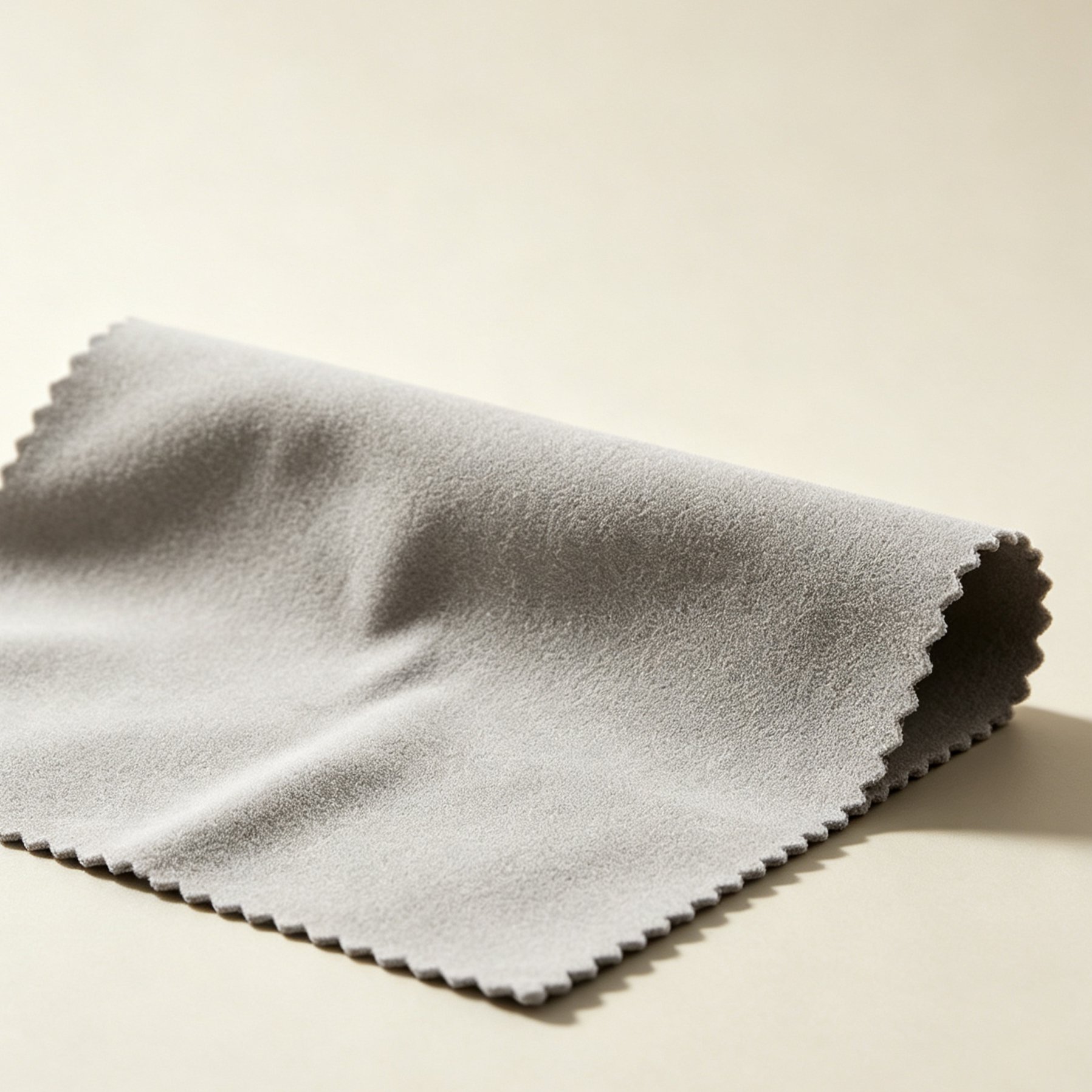 Pack of 10 glasses cleaning cloths neatly stacked