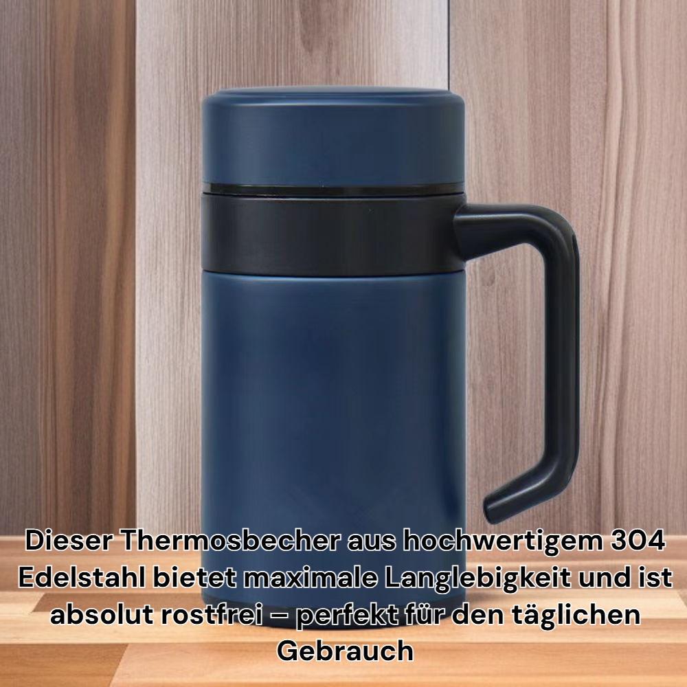 Thermosbecher aus 304 Edelstahl für Herren mit großem Fassungsvermögen