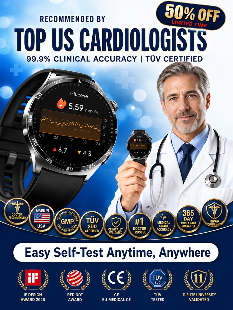 High-precision smart blood glucose monitoring watch