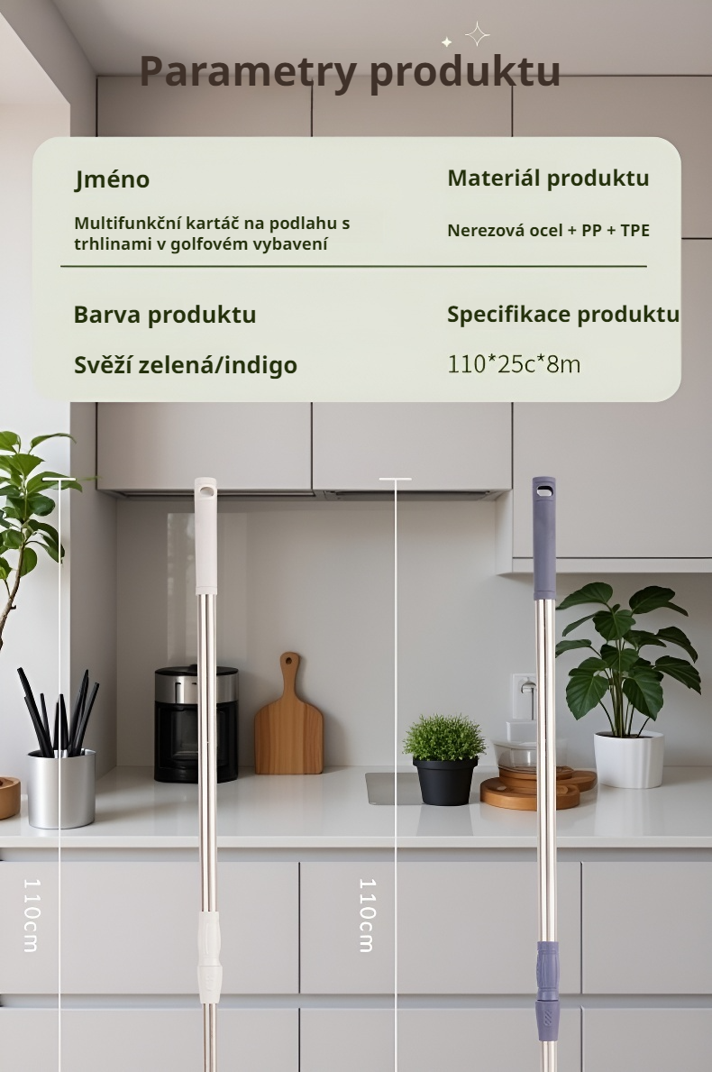 Kartáč na podlahové spáry při použití v koupelně