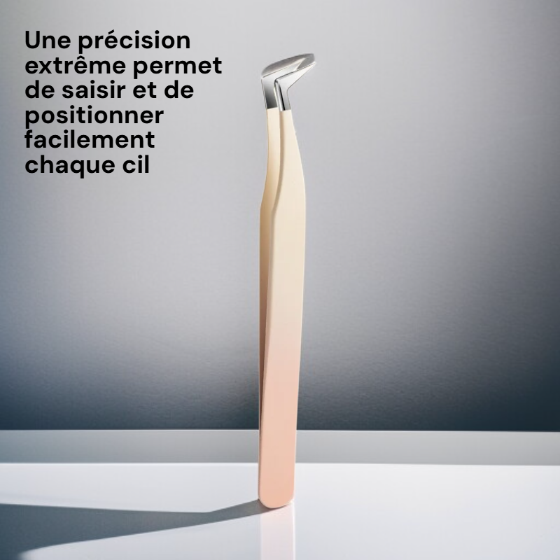 Pince à cils en acier inoxydable renforcé