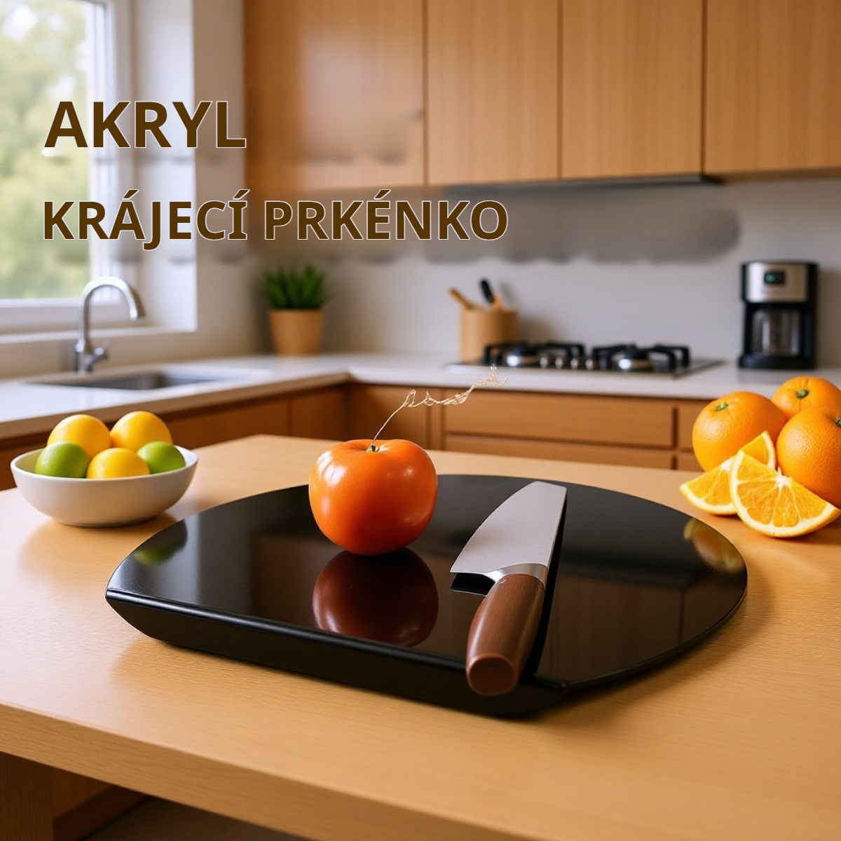 Akrylová protiskluzová krájecí deska na zeleninu