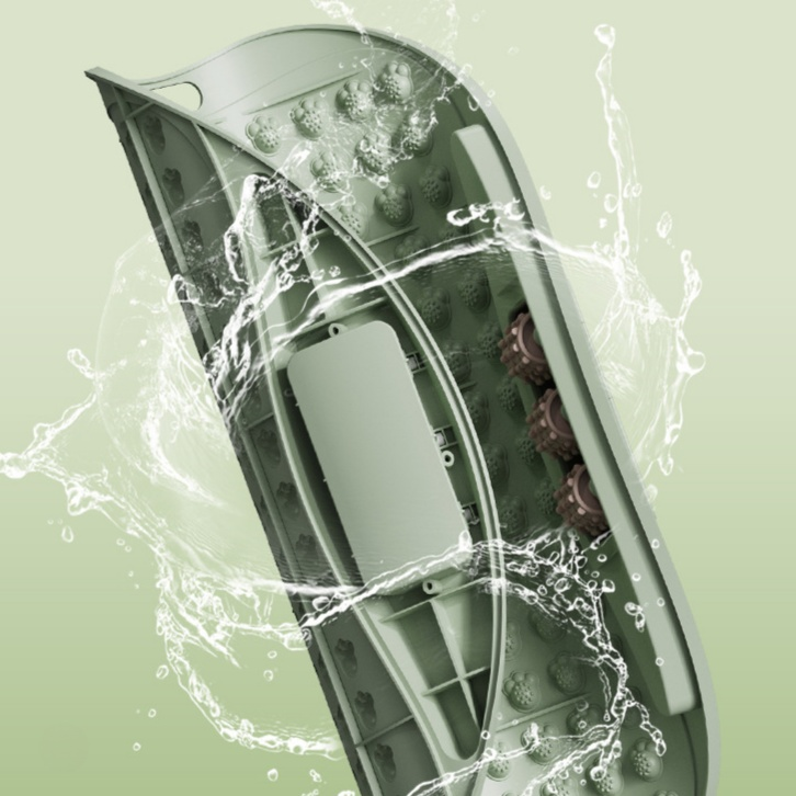 Fußmassage-Matte mit Rollen und Akupressurpunkten