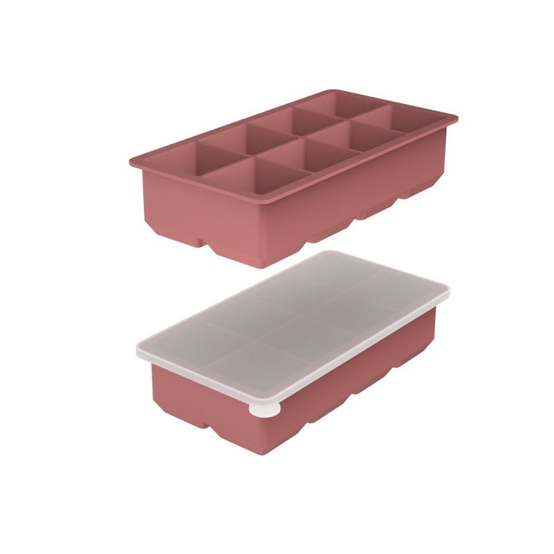 Household 4-Grid Ice Cube Tray with Lid
