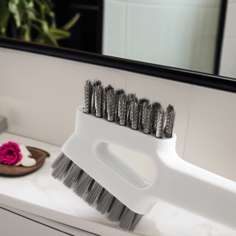 Pasola Stainless Steel Wire Seafood Cleaning Brush Dual-Head Self-Absorbing Kitchen Cleaning Brush