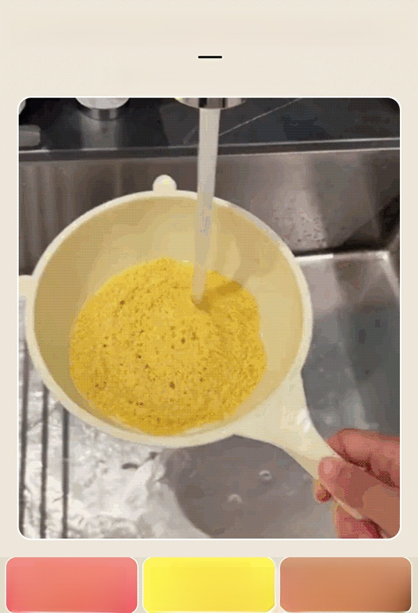 【เครื่องมือล้างข้าว】ช้อนกรองอเนกประสงค์