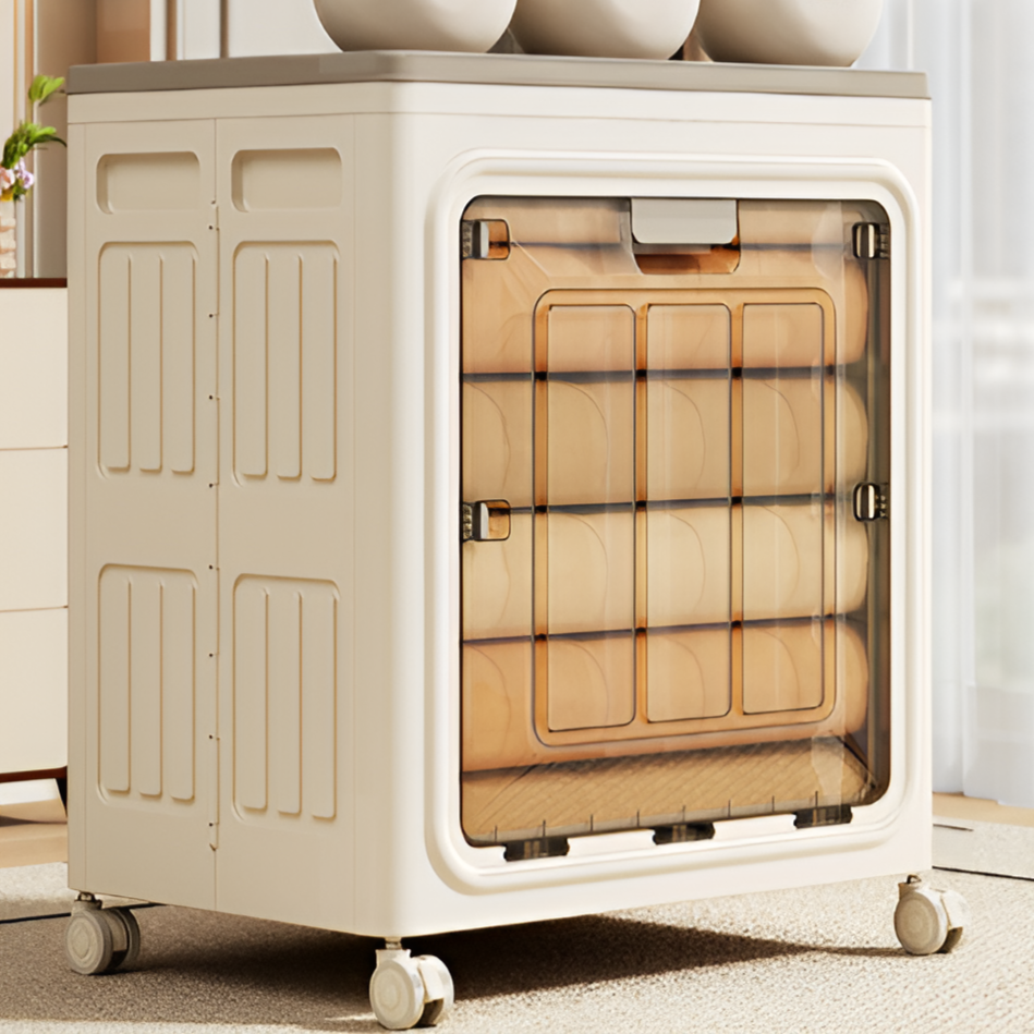Grande armoire de rangement à porte frontale basculante pour vêtements et literie, grande capacité